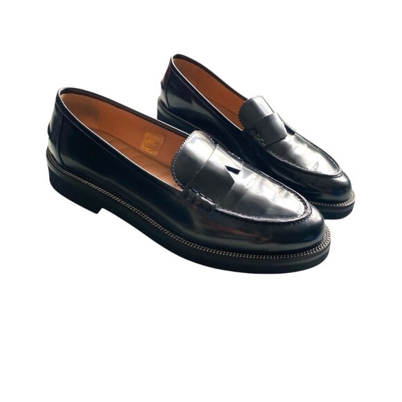 AQUAZZURA Aqua Loafers Black 38 1/2 - $795- Patent Leather Loafers -Size 8 US - Picture 9 of 13